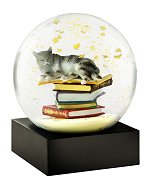 Cat on Books<br>CoolSnowGlobe